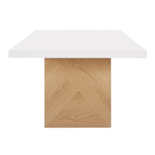 Load image into Gallery viewer, Winston White Gloss and Natural Ash Dining Table