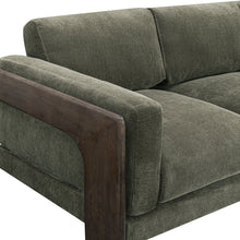 Load image into Gallery viewer, Elyn 91" Olive Green Upcycled Contract-Grade Chenille Sofa