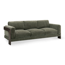 Load image into Gallery viewer, Elyn 91" Olive Green Upcycled Contract-Grade Chenille Sofa