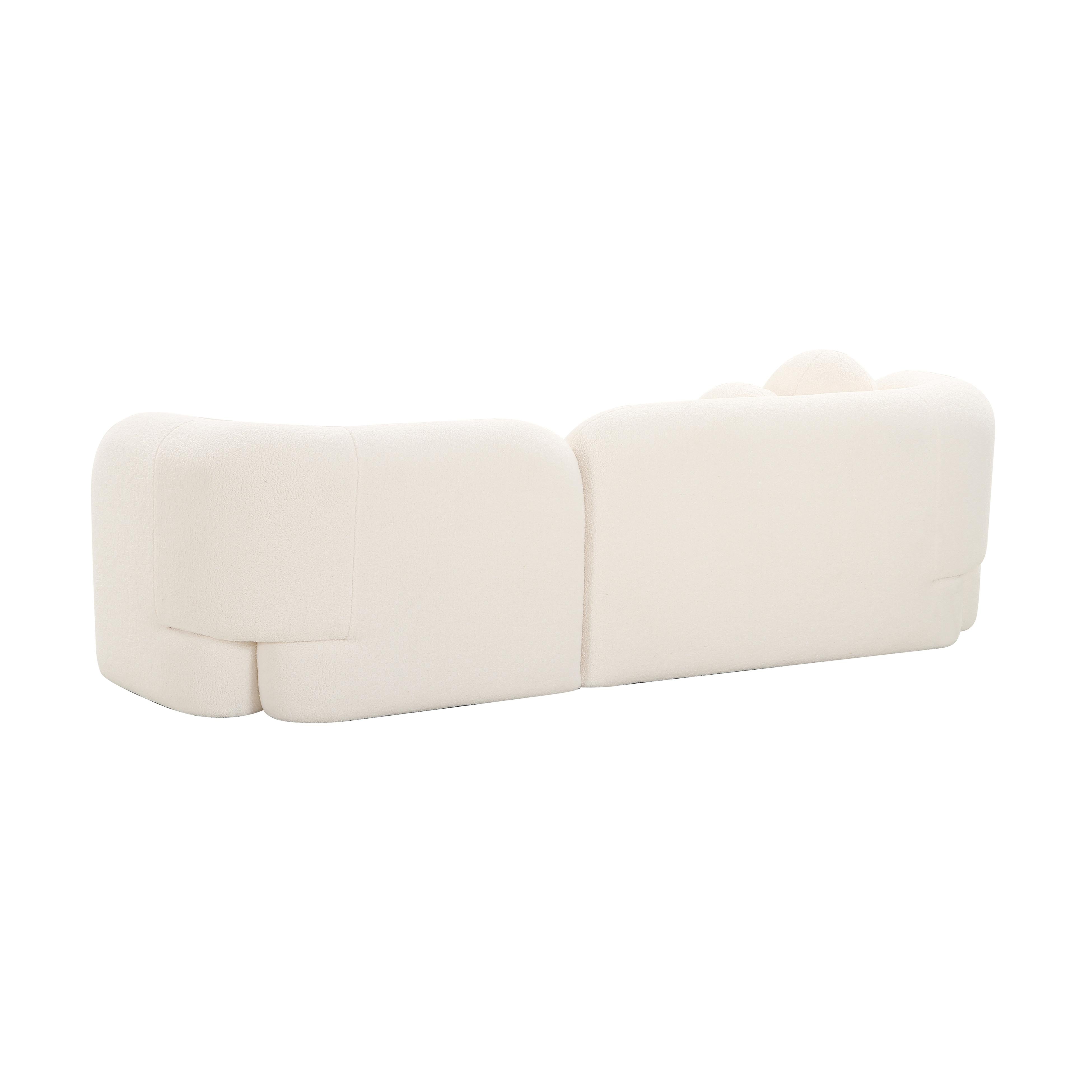 Amelie 91" Faux Fur Sofa