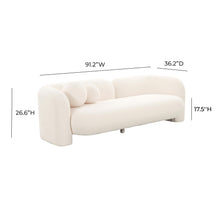 Load image into Gallery viewer, Amelie 91&quot; Faux Fur Sofa