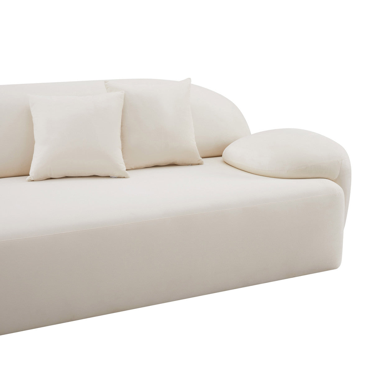 Allegra Cream Velvet Sofa