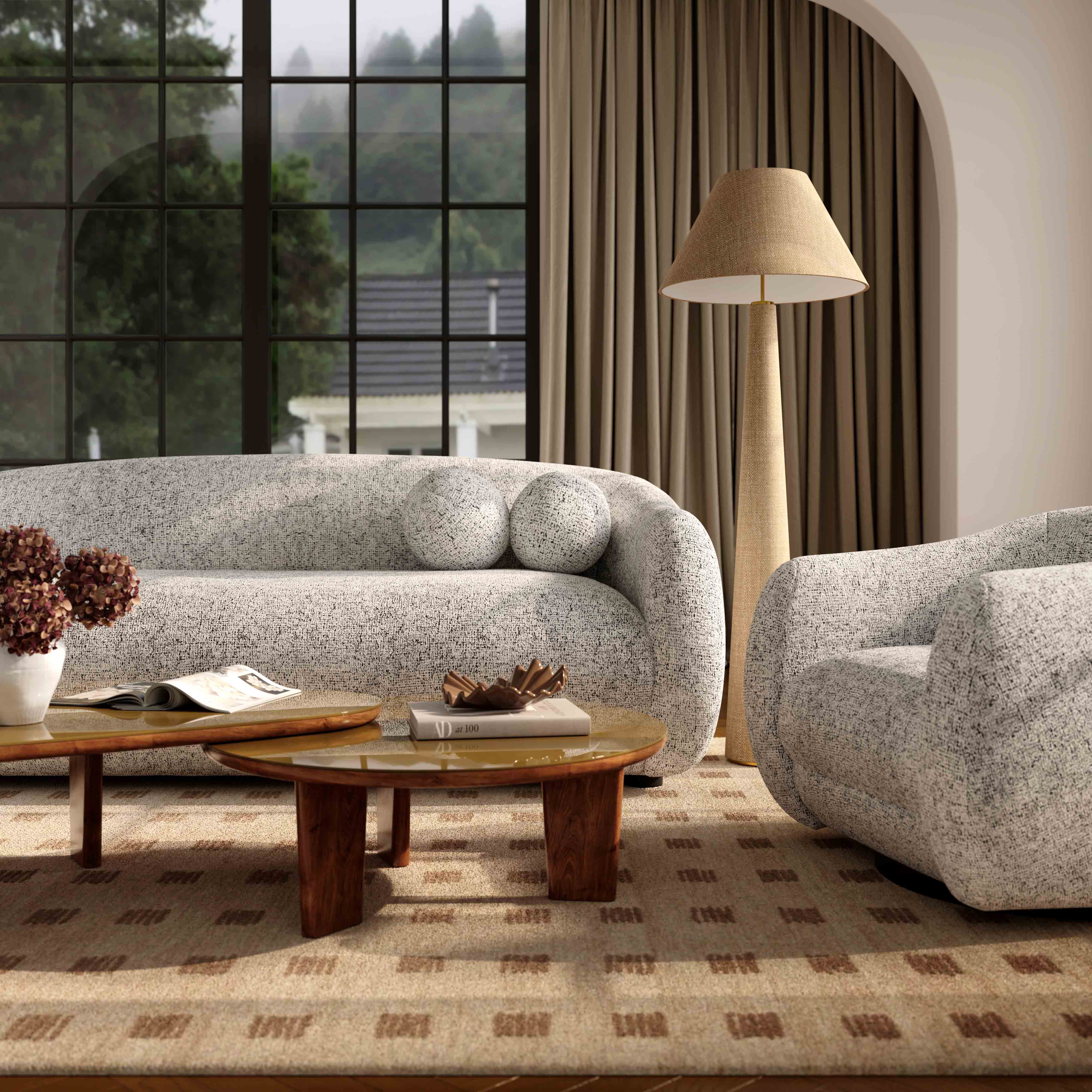 Graham Natural Jute Floor Lamp