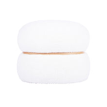 Load image into Gallery viewer, Helga Vegan Shearling Oval Ottoman