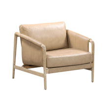 Load image into Gallery viewer, Chakka Tan Genuine Leather Accent Chair