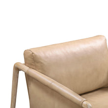 Load image into Gallery viewer, Chakka Tan Genuine Leather Accent Chair