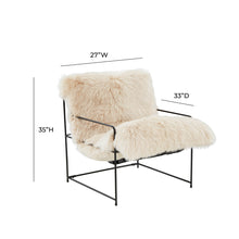 Load image into Gallery viewer, Kimi Natural Genuine Sheepskin Chair