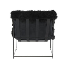 Load image into Gallery viewer, Kimi Black Genuine Sheepskin Chair