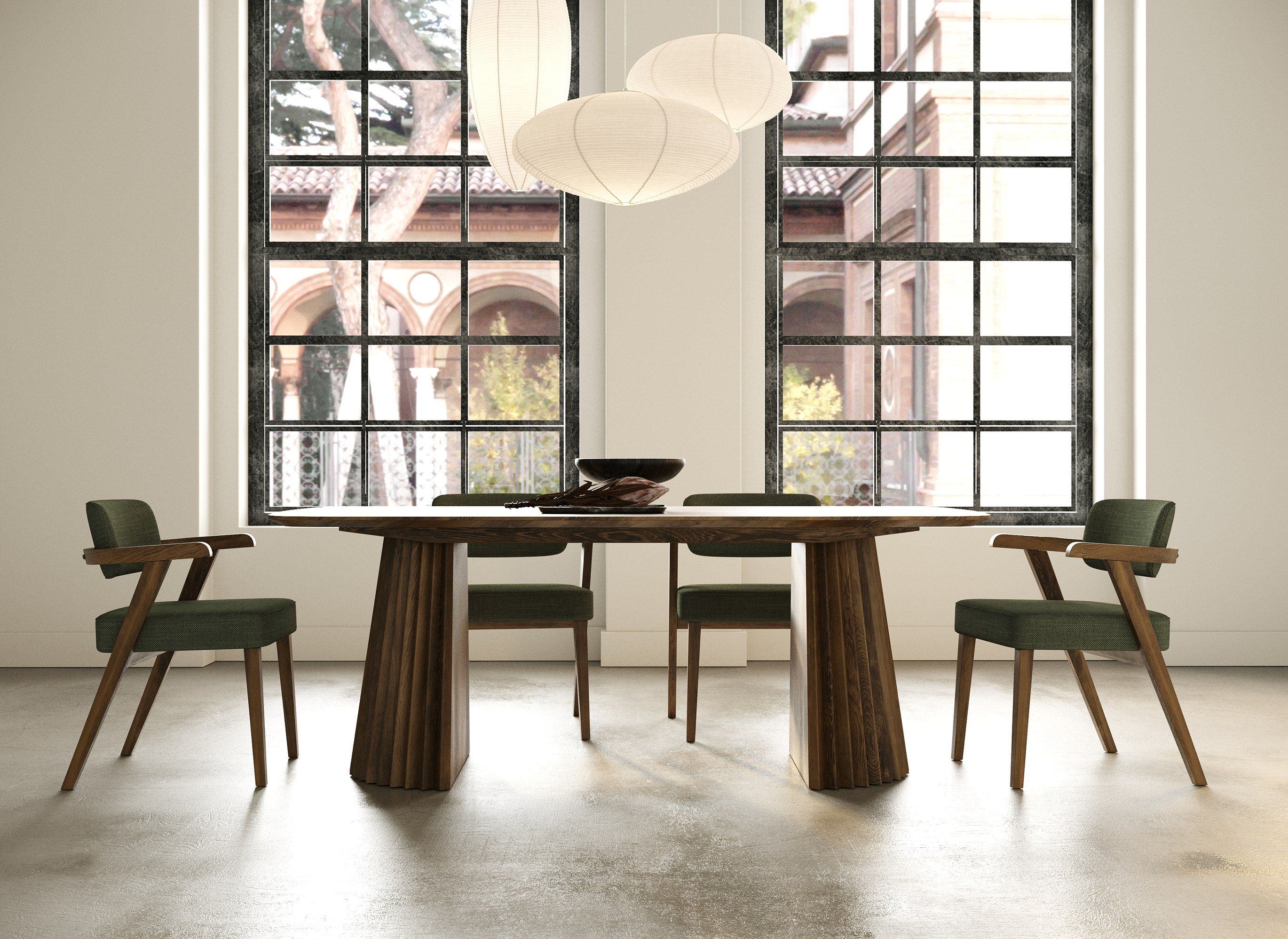 Tate Walnut Dining Table