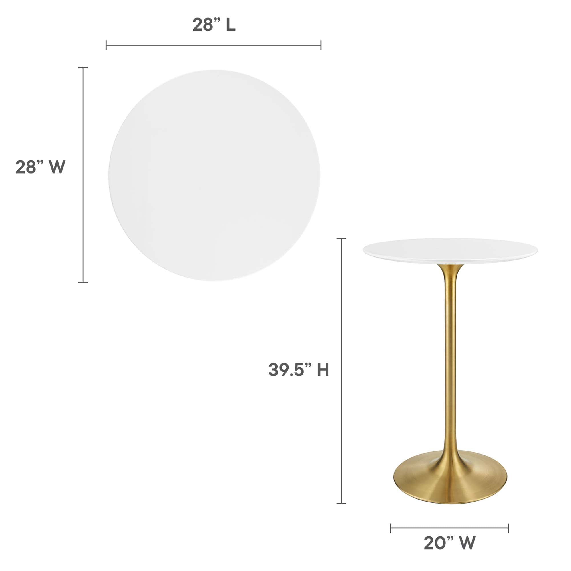 Tulip Bar Table
