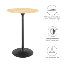 Load image into Gallery viewer, Tulip Bar Table In Natural Top