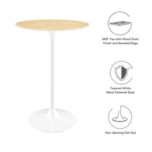 Load image into Gallery viewer, Tulip Bar Table In Natural Top
