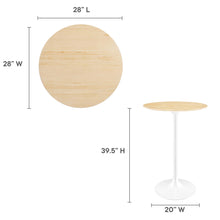 Load image into Gallery viewer, Tulip Bar Table In Natural Top
