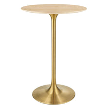 Load image into Gallery viewer, Tulip Bar Table In Natural Top