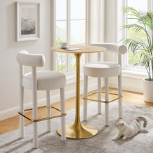 Load image into Gallery viewer, Tulip Bar Table In Natural Top