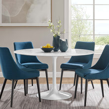 Load image into Gallery viewer, Tulip Round 54&quot; Dining Table Faux Marble