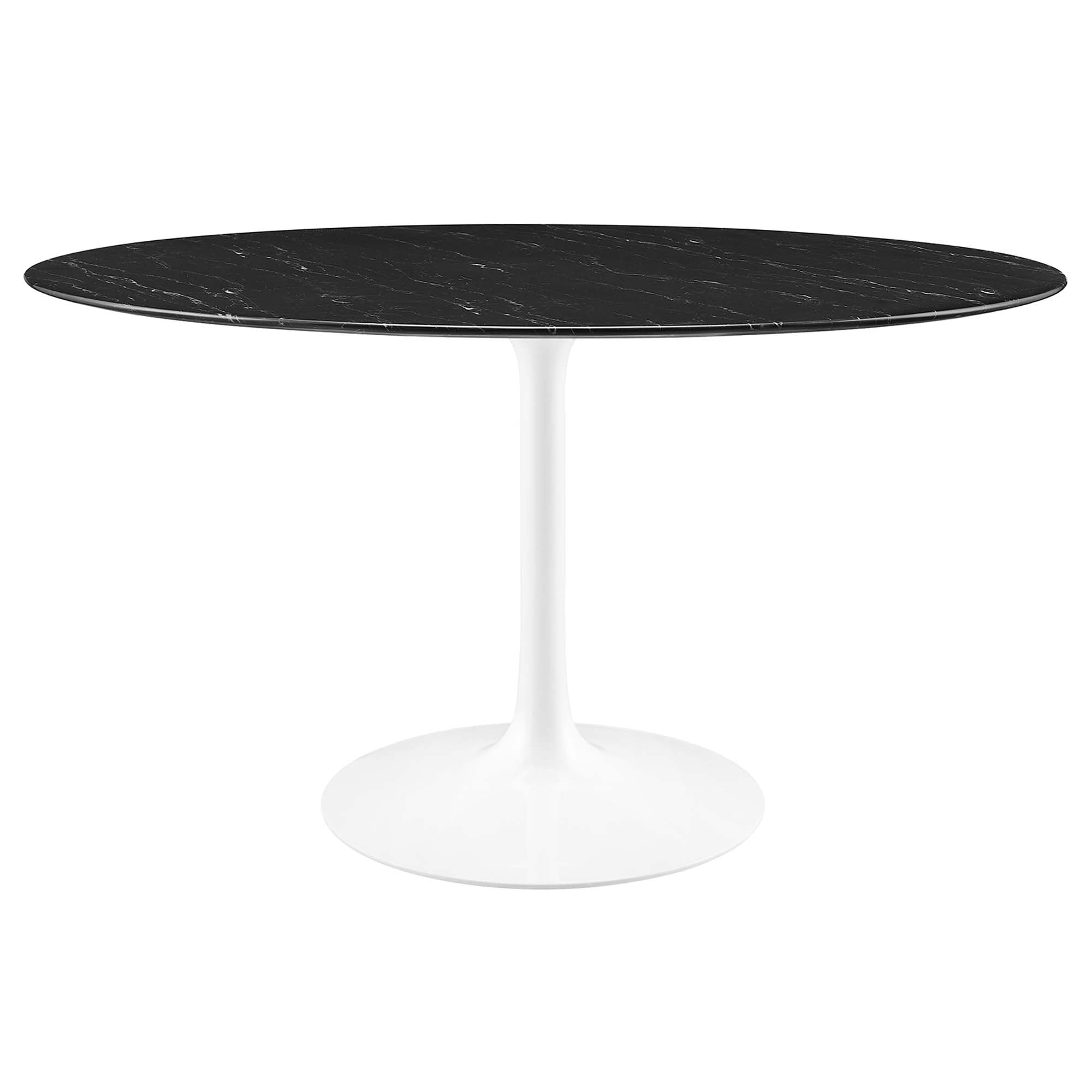 Tulip Round 54" Dining Table Faux Marble