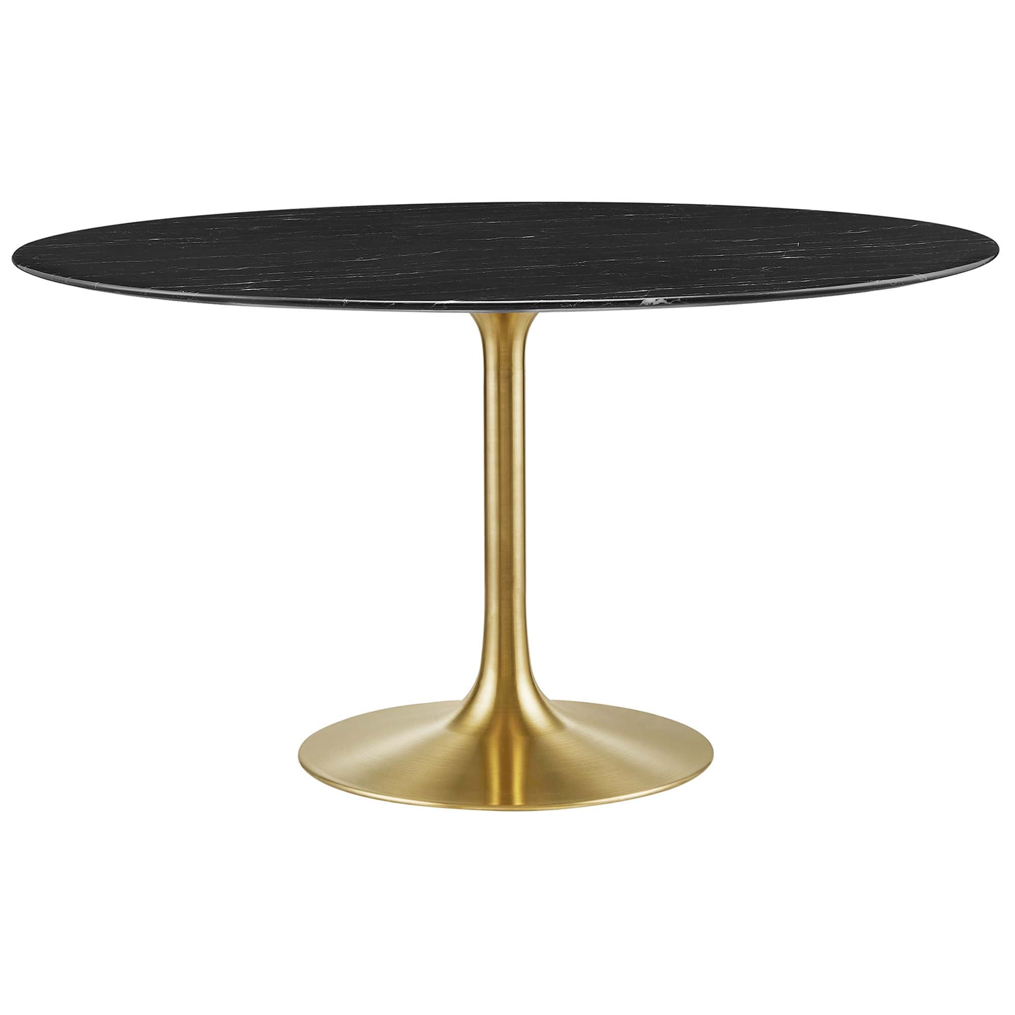 Tulip Round 54" Dining Table Faux Marble