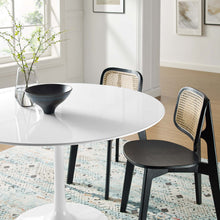 Load image into Gallery viewer, Tulip Round 48&quot; Dining Table White Top White Base