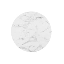 Load image into Gallery viewer, Tulip Bar Table White Top With Gold with Base