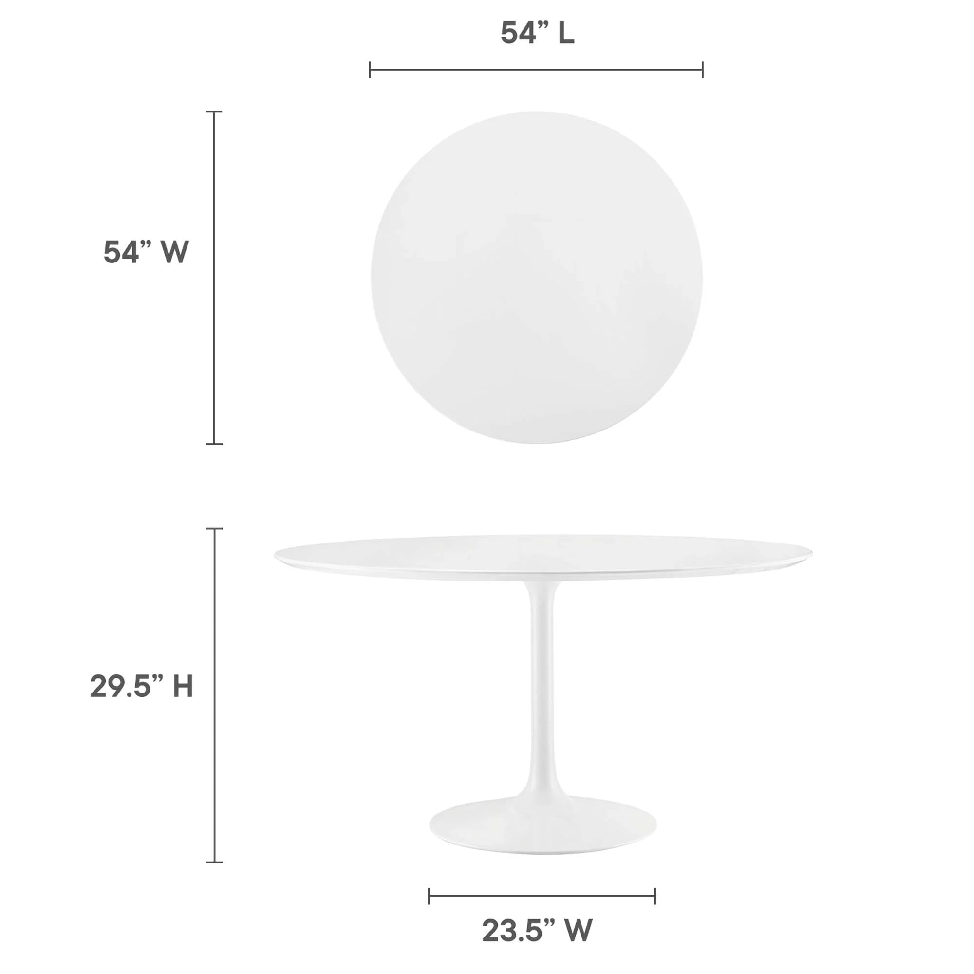 Tulip Dining Table 54" Round