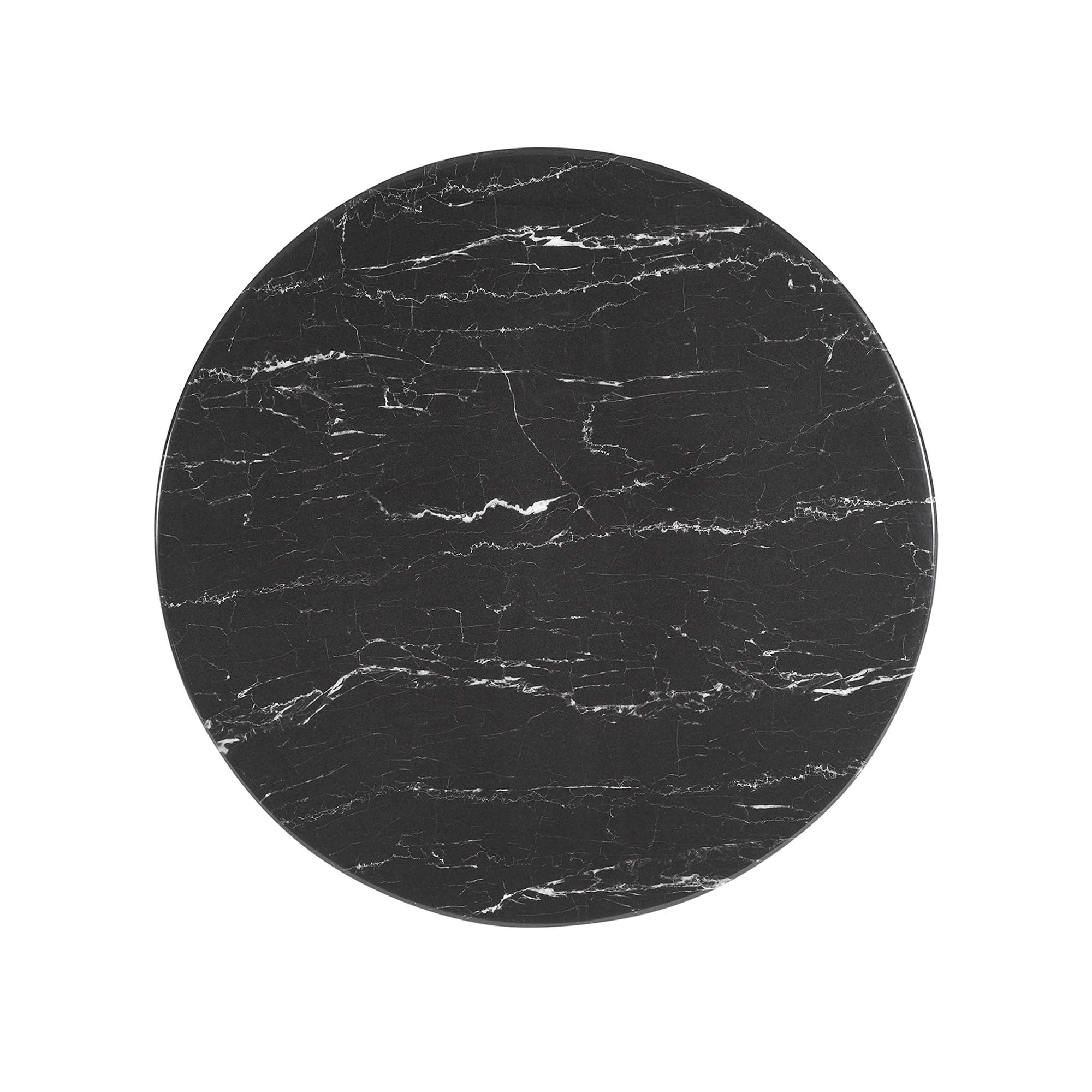 Tulip bar table marble top