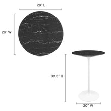Load image into Gallery viewer, Tulip bar table marble top