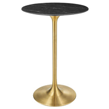 Load image into Gallery viewer, Tulip bar table marble top