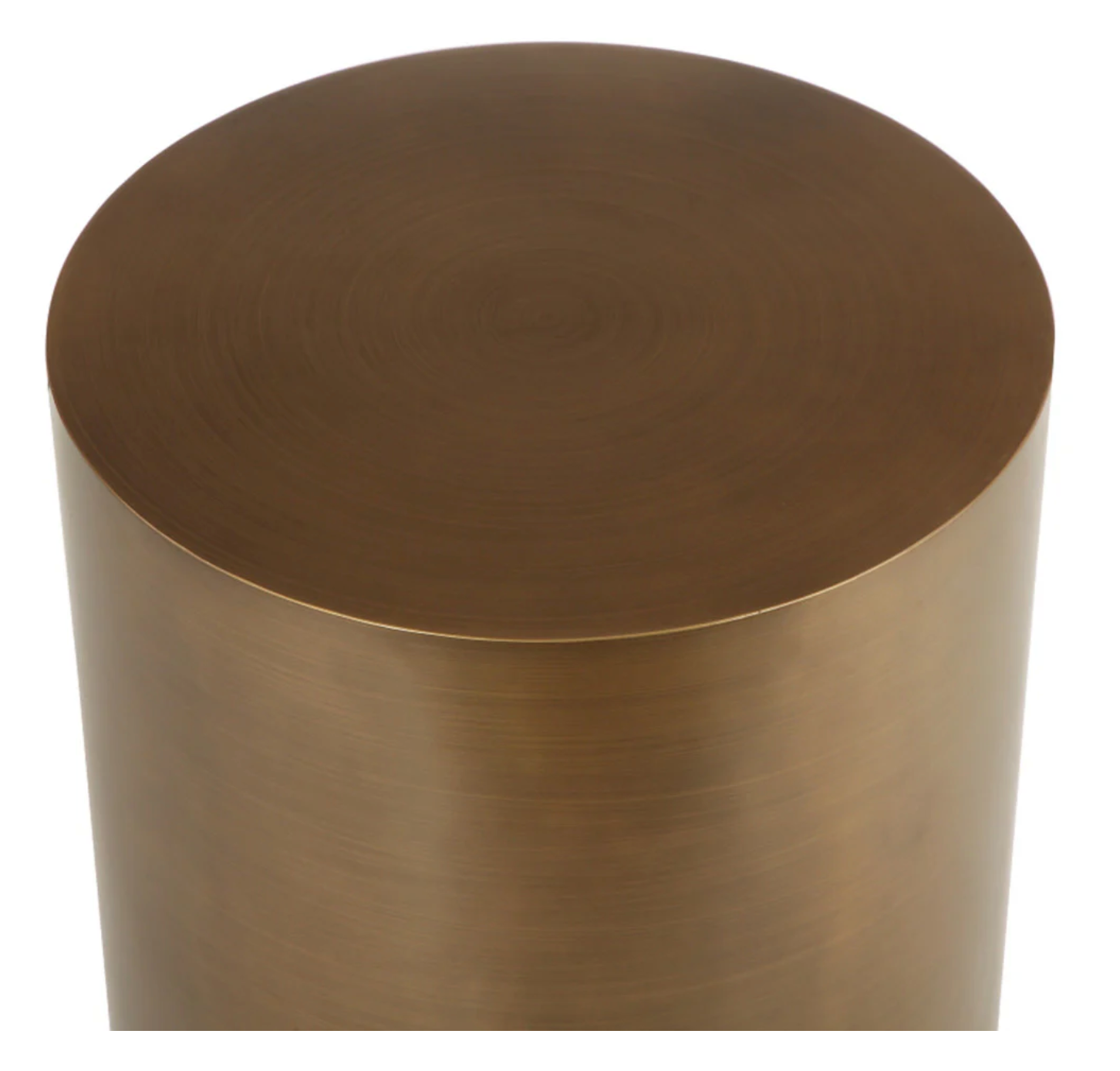 Round Brass Side Table