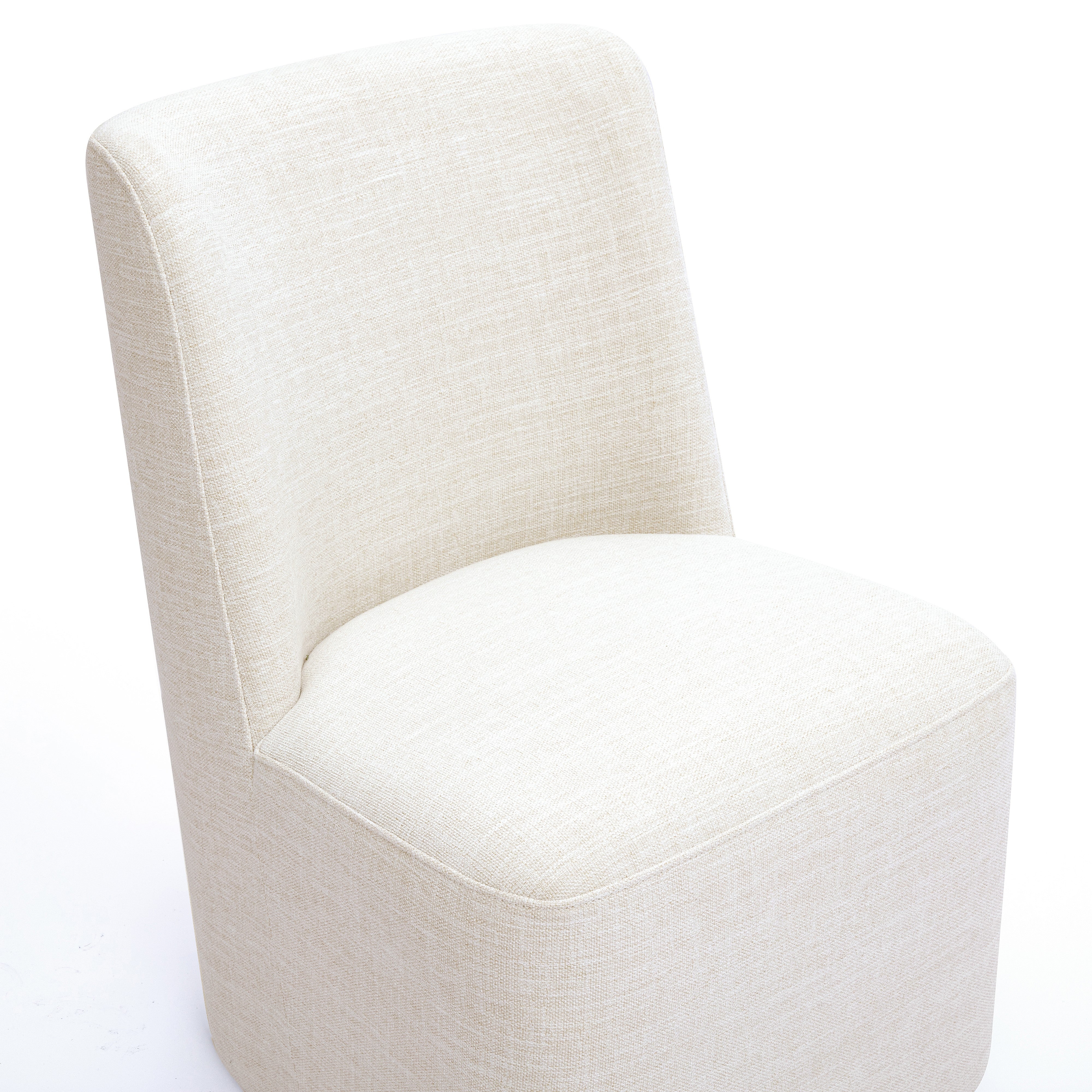 Melissa Performance Fabric Rolling Dining Chair