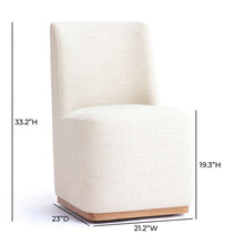 Load image into Gallery viewer, Melissa Performance Fabric Rolling Dining Chair