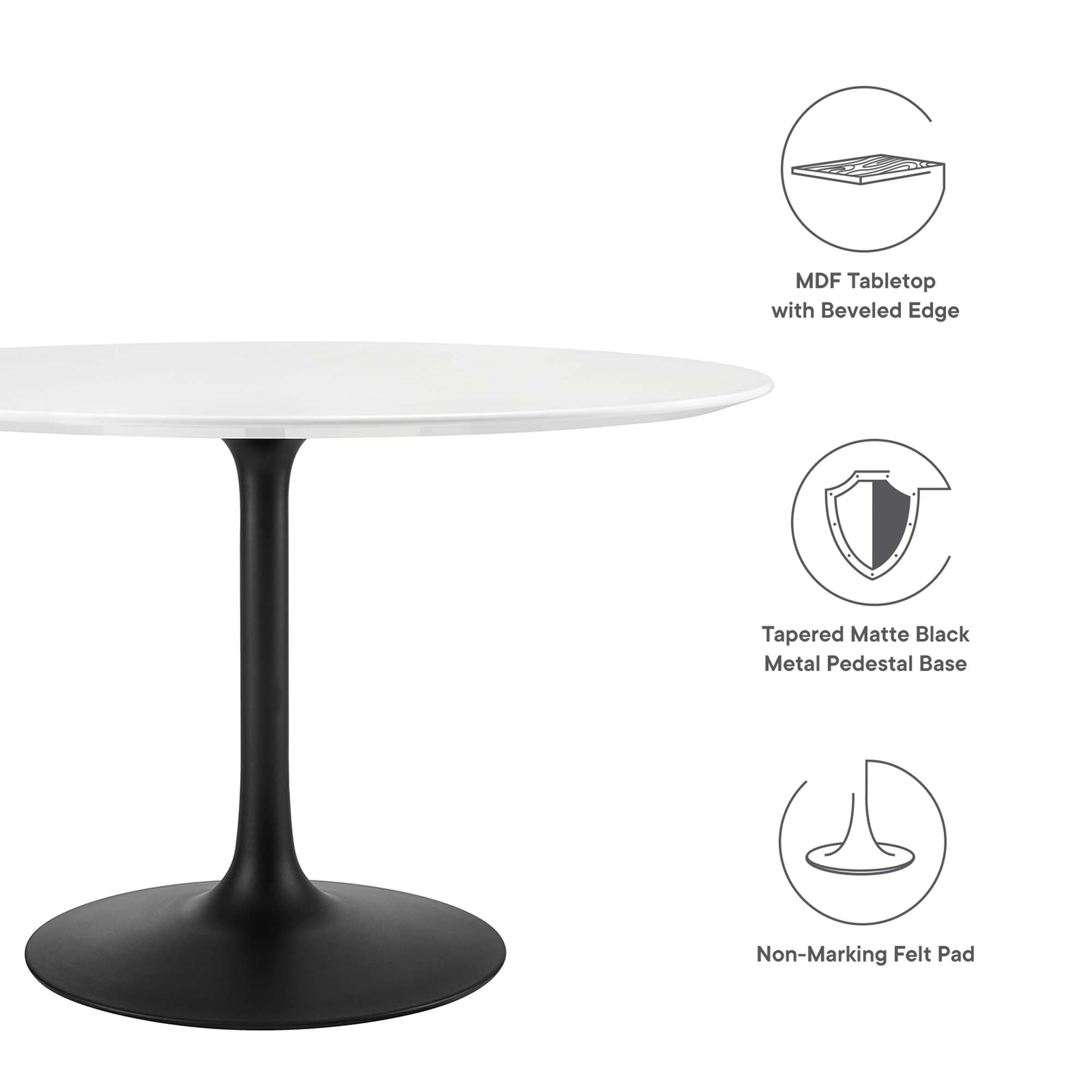 tulip Round 48" Dining Table