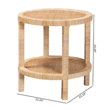 Load image into Gallery viewer, Balboa Rattan Side Table
