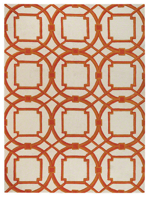 Arabesque Coral Area Rug by Global Views