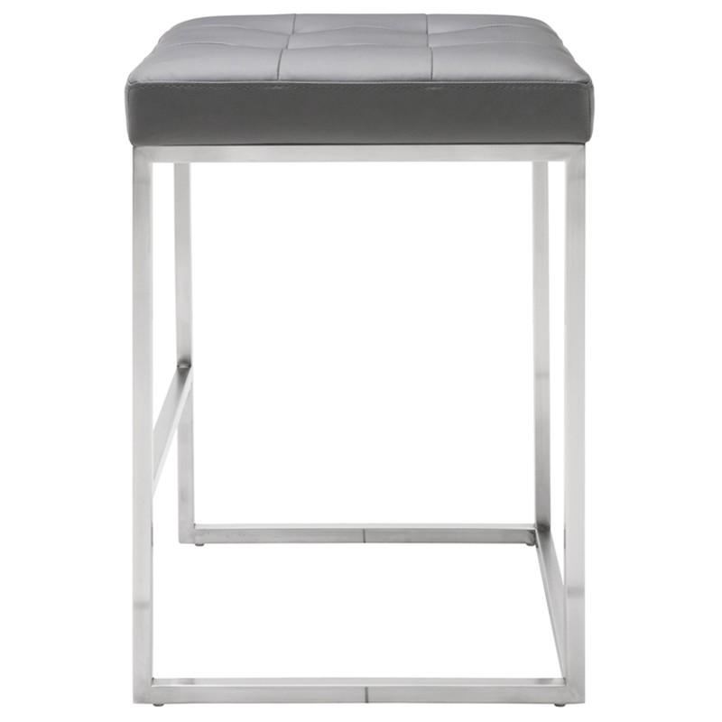 Chi Counter Stool in Brushed Stainless