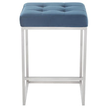 Load image into Gallery viewer, Chi Counter Stool in Brushed Stainless