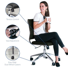 Load image into Gallery viewer, Deluxe Armless Mid Back Office Chair