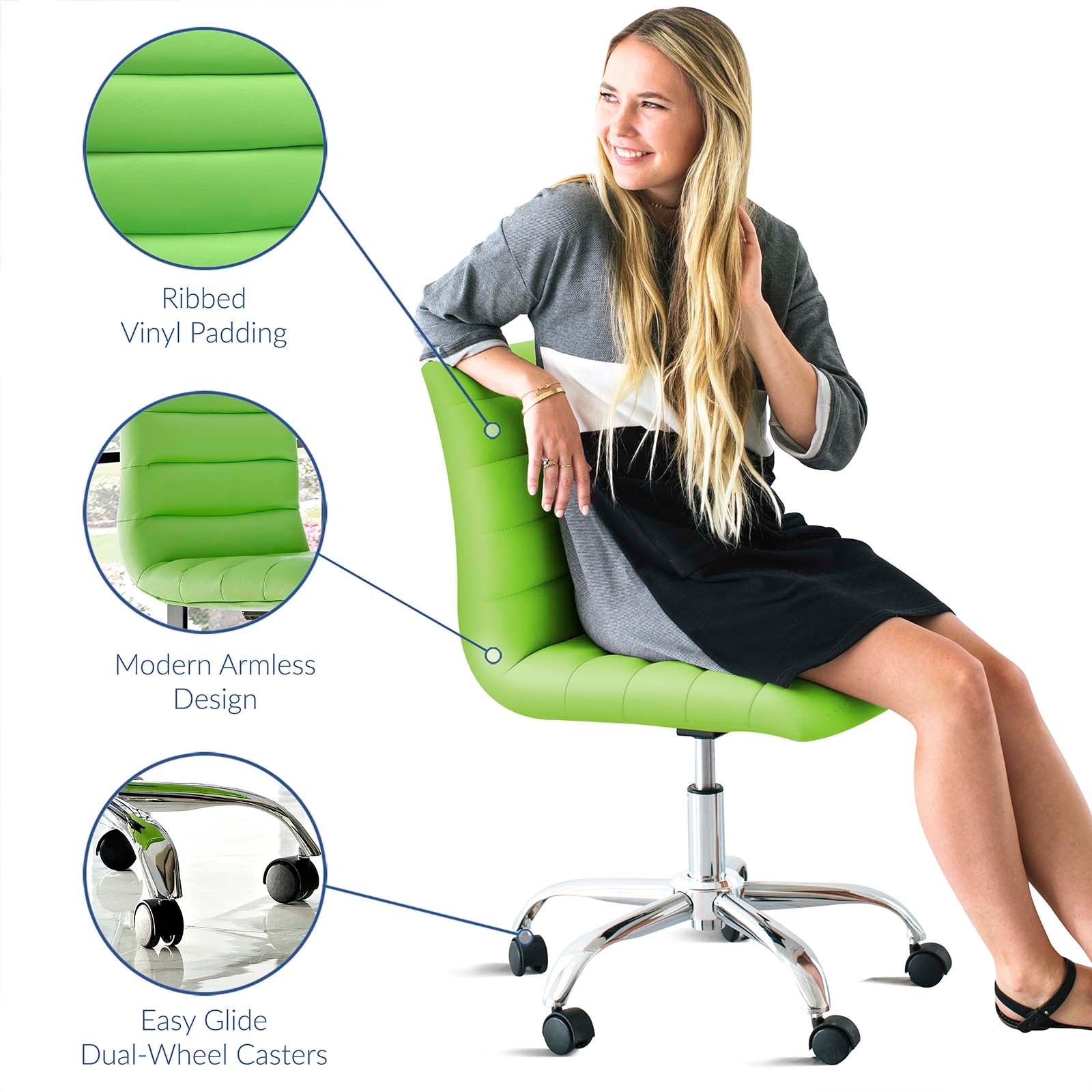 Nova Armless Mid Back Office Chair