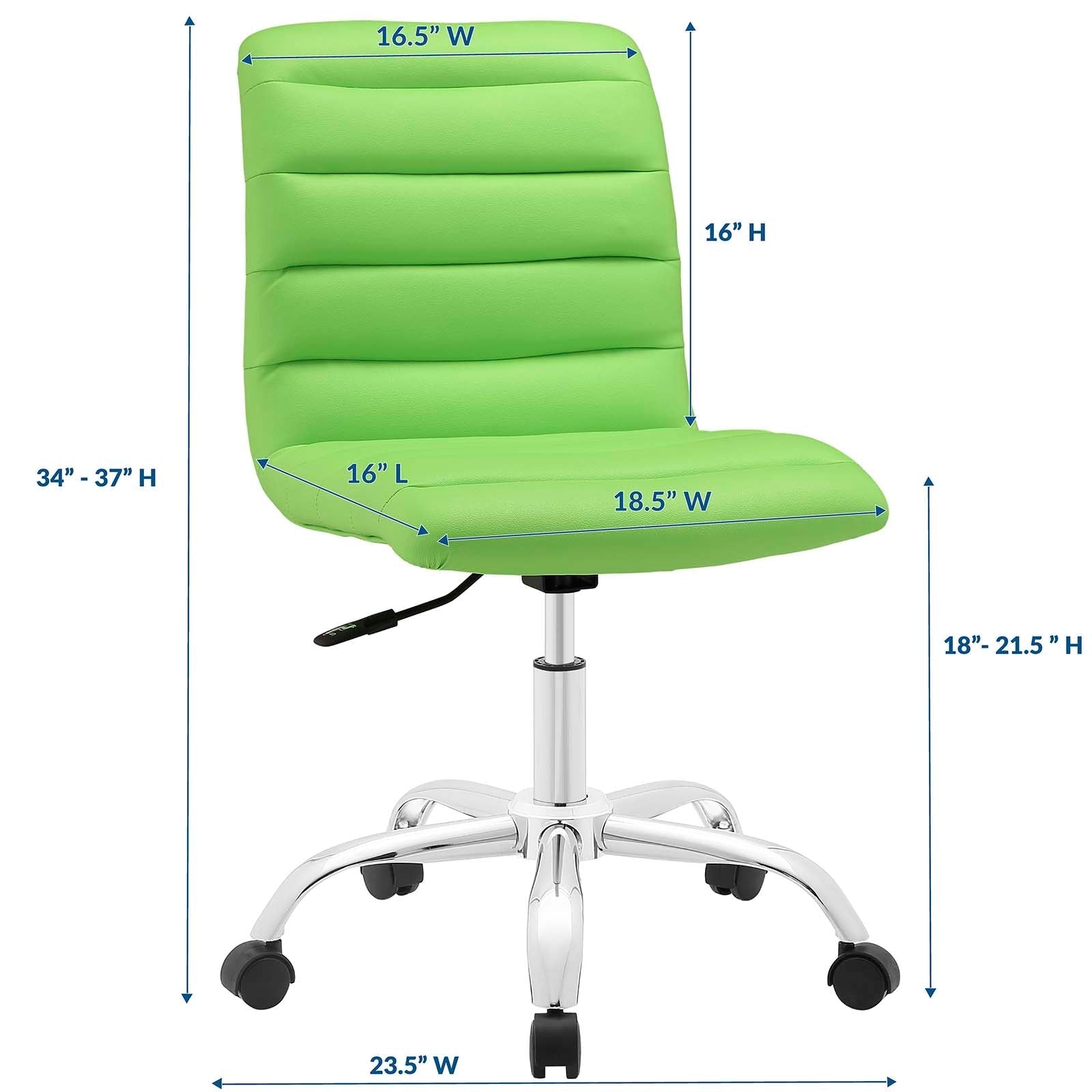 Nova Armless Mid Back Office Chair