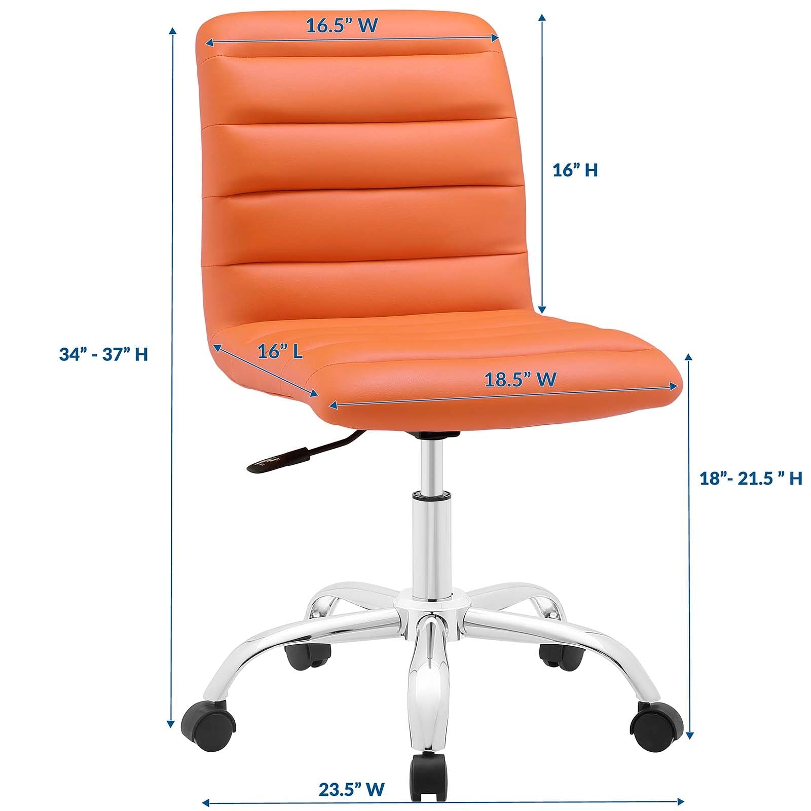 Nova Armless Mid Back Office Chair