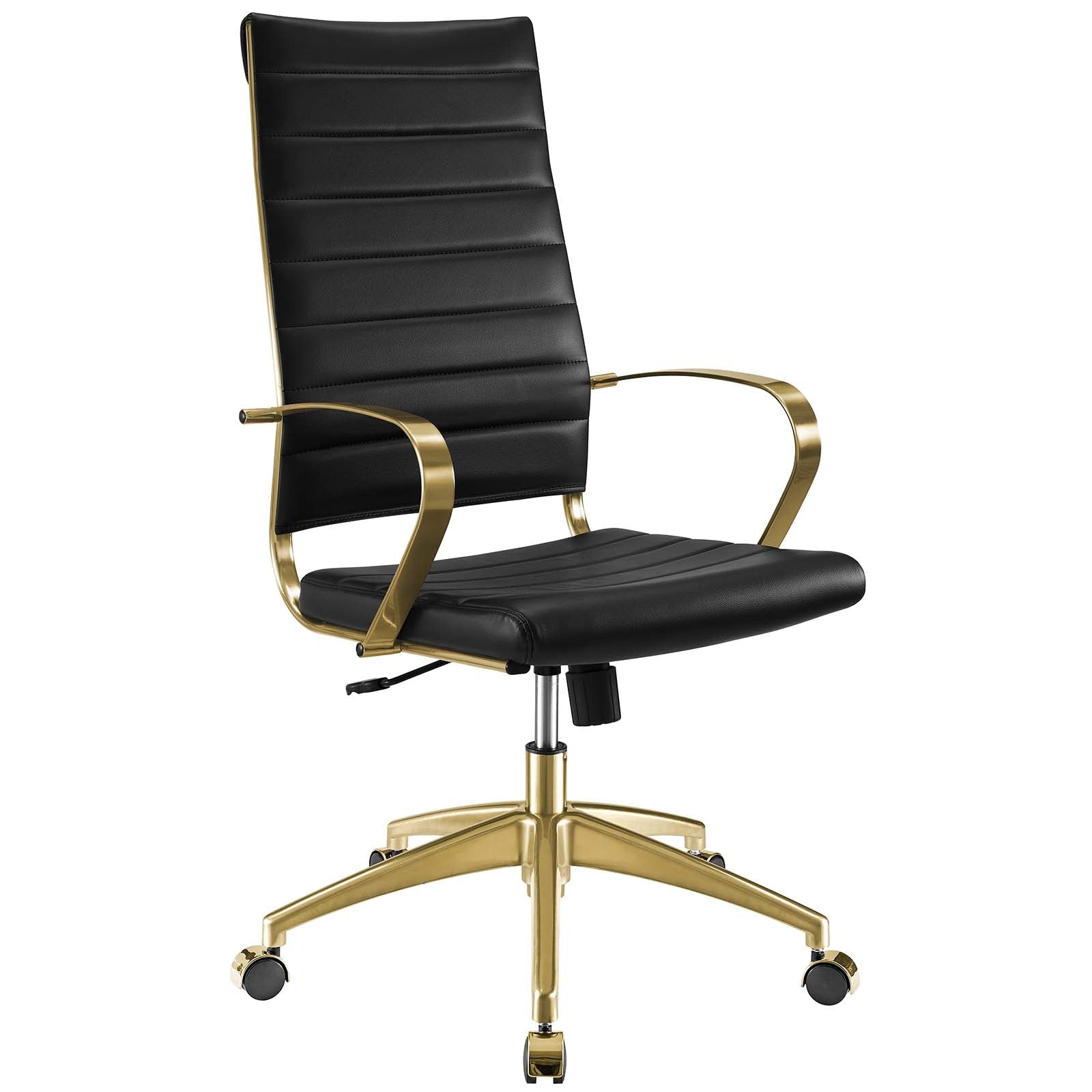 Deluxe Gold Stainless Steel Highback Office Chair