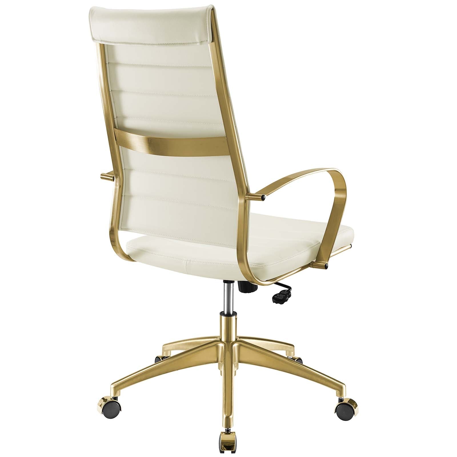 Deluxe Gold Stainless Steel Highback Office Chair
