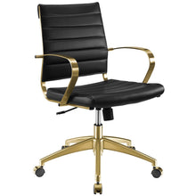 Load image into Gallery viewer, Deluxe Gold Stainless Steel Midback Office Chair