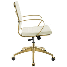 Load image into Gallery viewer, Deluxe Gold Stainless Steel Midback Office Chair