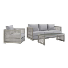 Load image into Gallery viewer, Maui 3-Piece Outdoor Patio Wicker Rattan Set