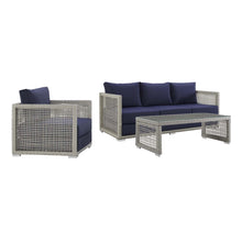 Load image into Gallery viewer, Maui 3-Piece Outdoor Patio Wicker Rattan Set