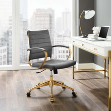 Load image into Gallery viewer, Deluxe Mid Back Velvet Office Chair Gold