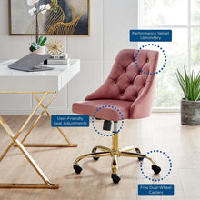 Load image into Gallery viewer, Loft Tufted Office Chair Gold
