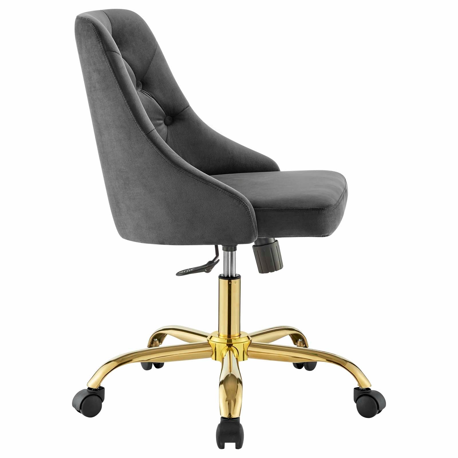 Loft Tufted Office Chair Gold