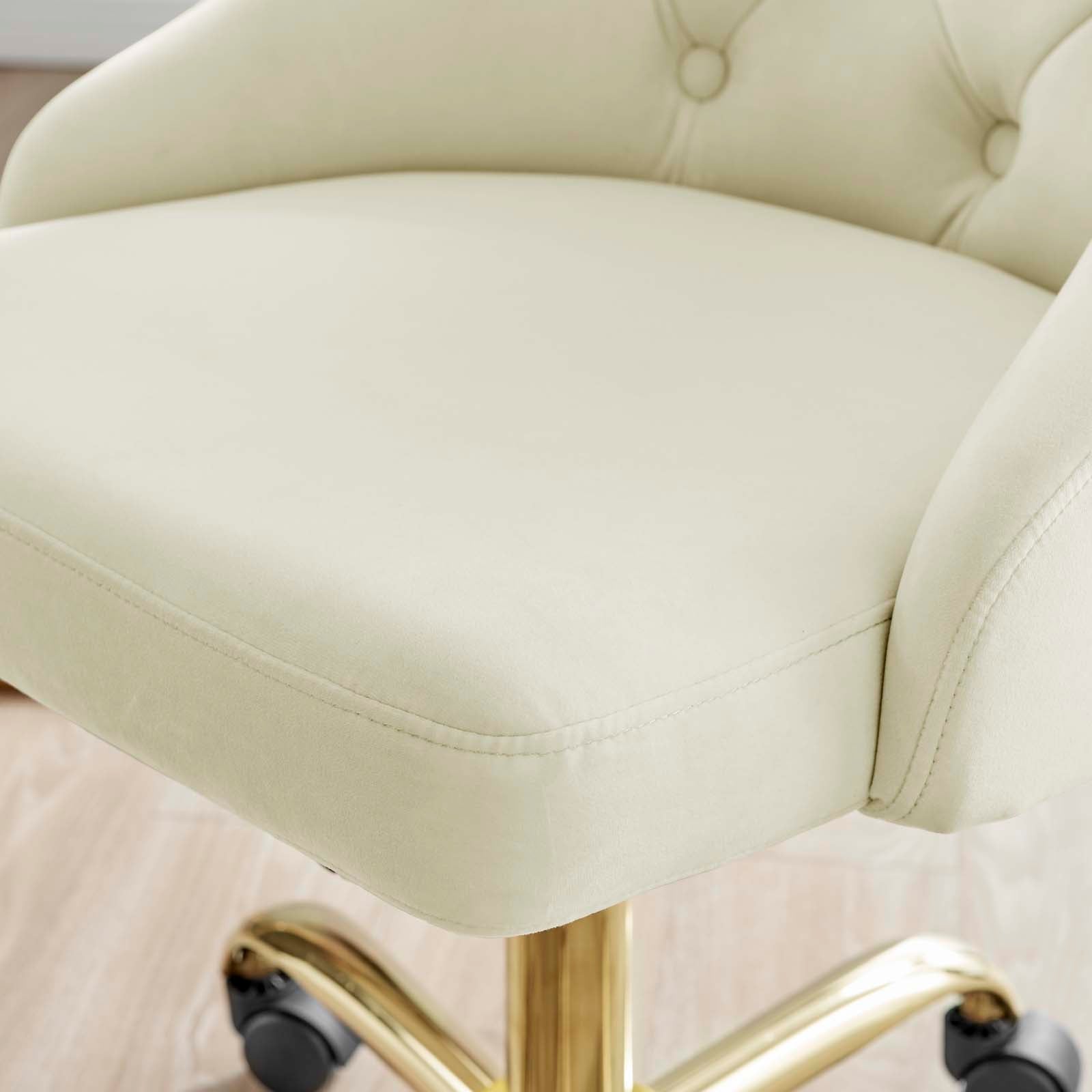 Loft Tufted Office Chair Gold